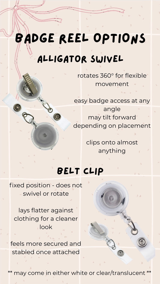 glitter bunny/sonny/snoopy badge reels