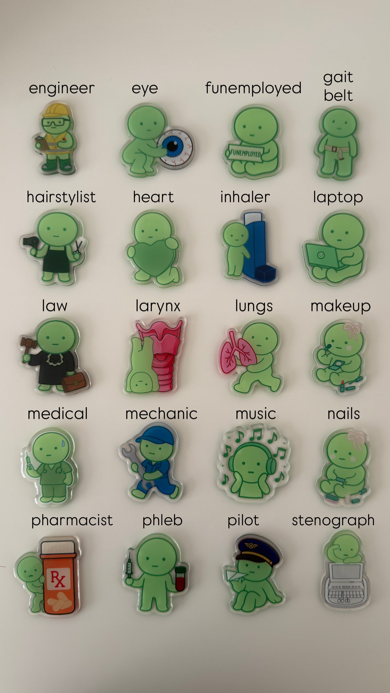 green guy career badge reels