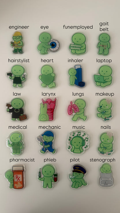 green guy career badge reels