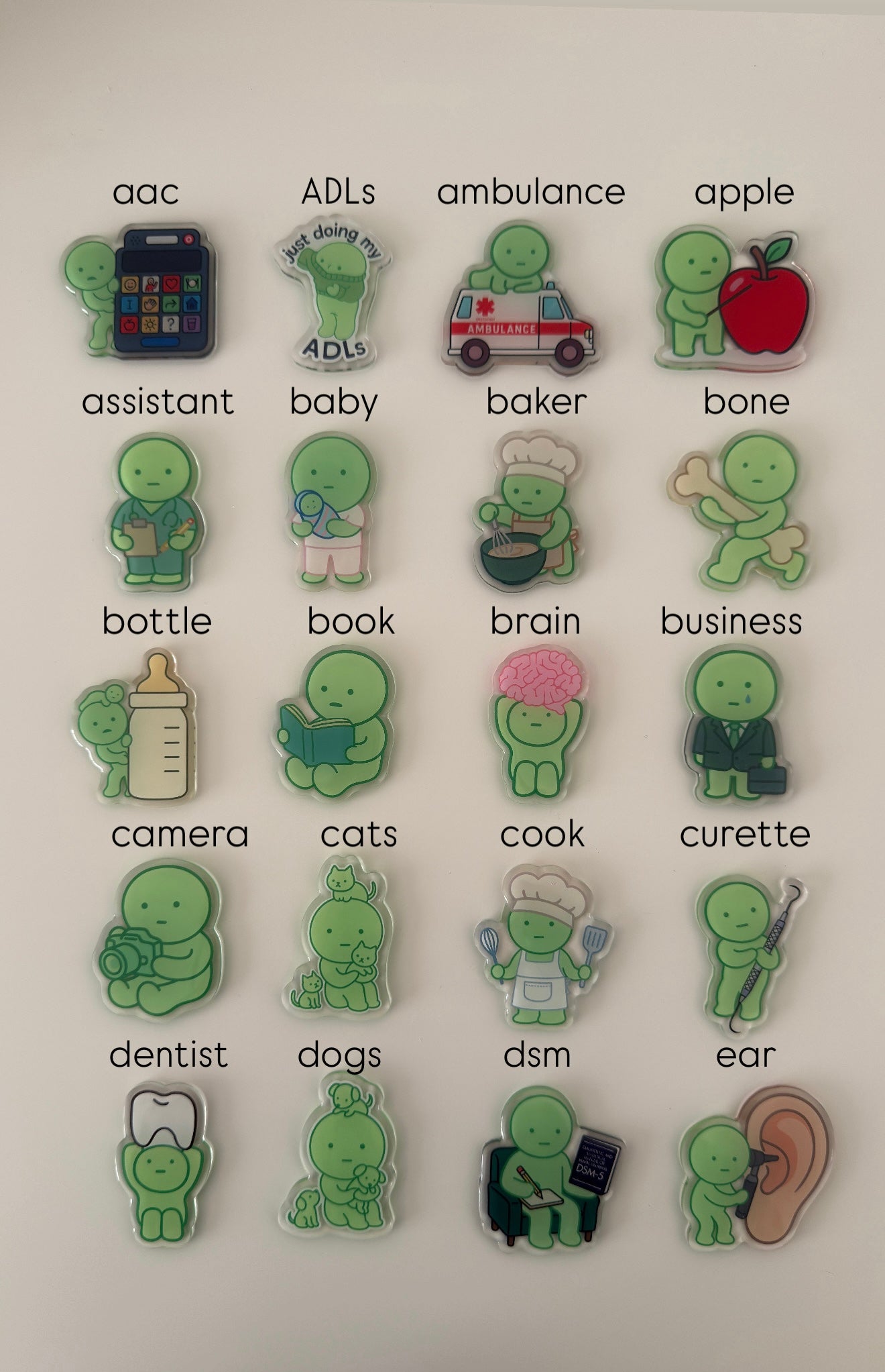 green guy career badge reels